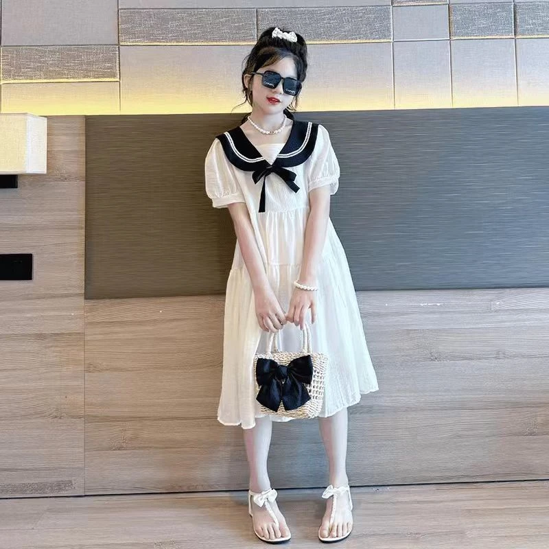 2025夏季新款女童公主洋气裙子儿童连衣裙旗袍裙