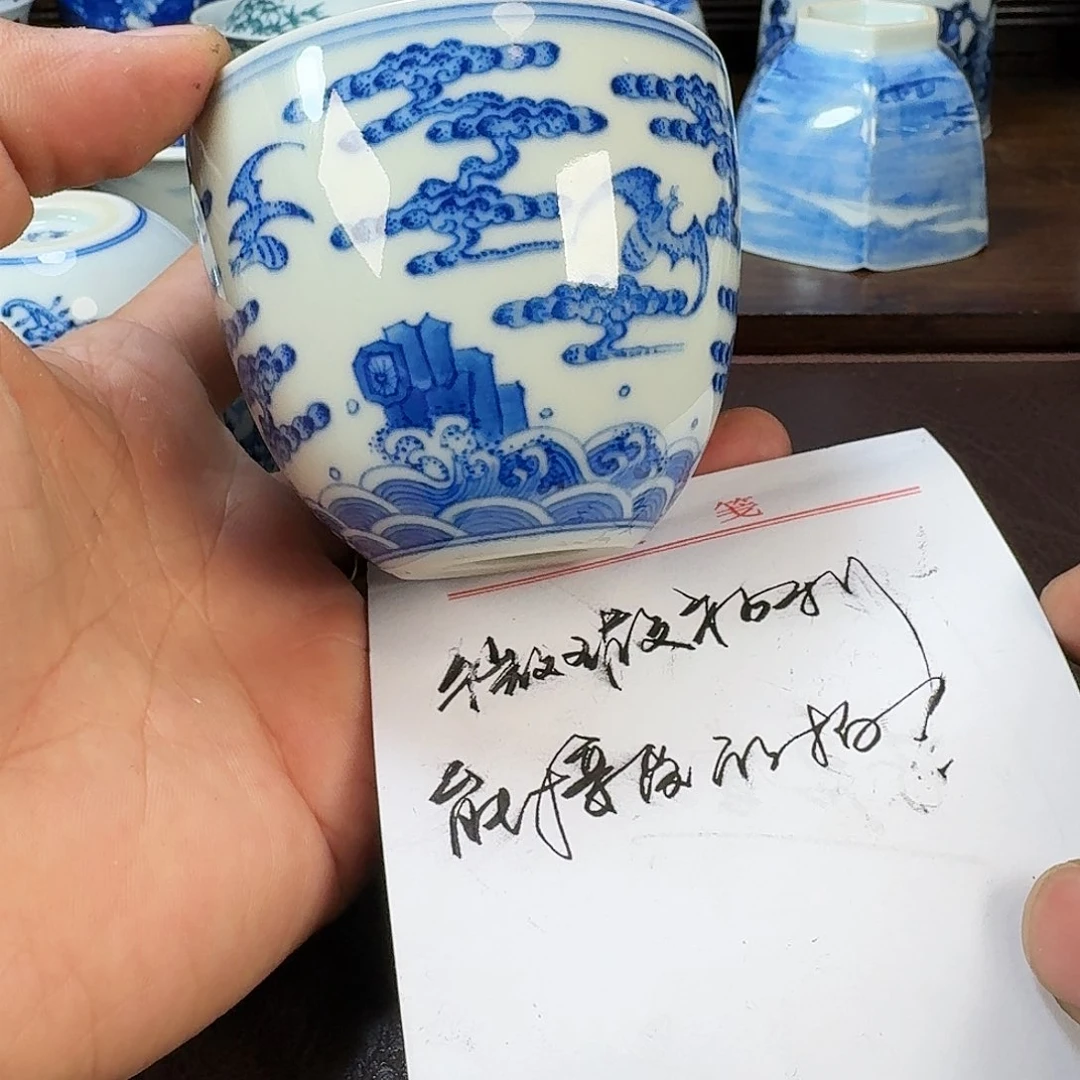 瓷片当代景德镇陶瓷手绘茶具