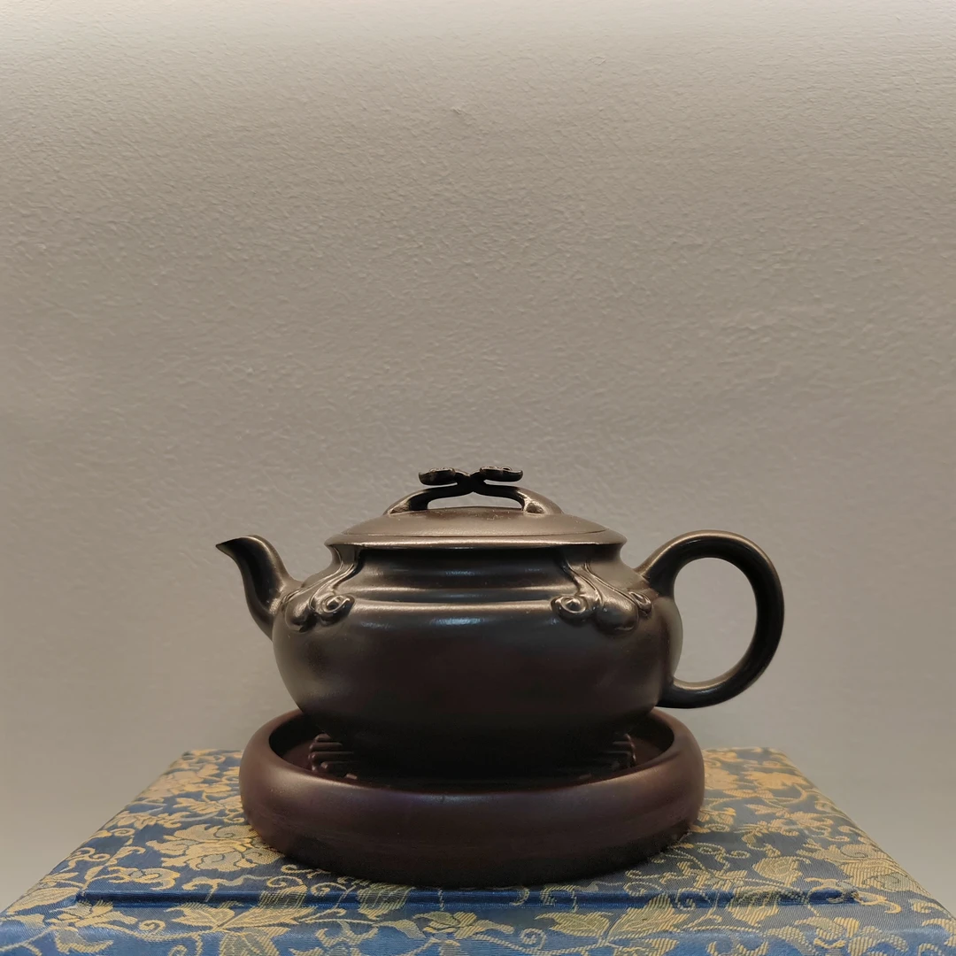 慕子-文化——石黄如意仿古 紫砂壶+宫廷普洱礼盒