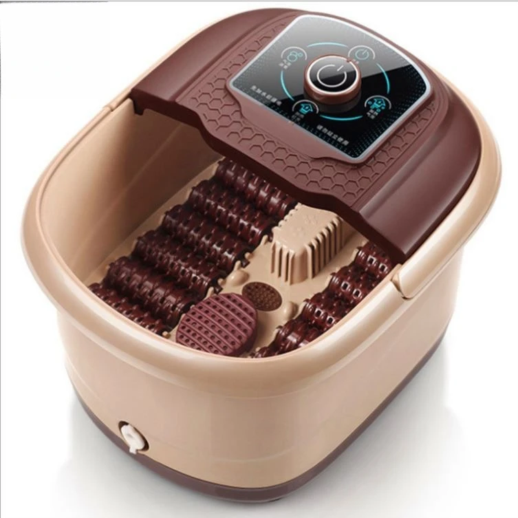 德国按摩泡脚足浴盆器全自动加热洗脚盆电动高深桶家用恒温足疗机