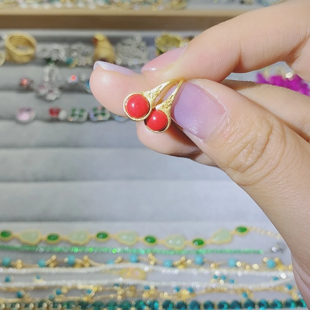 【闪购商品】银S925镶嵌耳饰托帕石