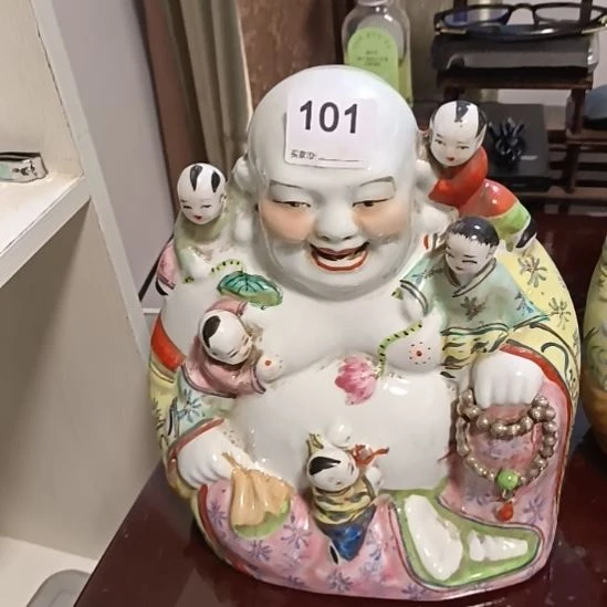 感***见摆件粉彩陶瓷摆件青花陶瓷摆件青花陶瓷摆件