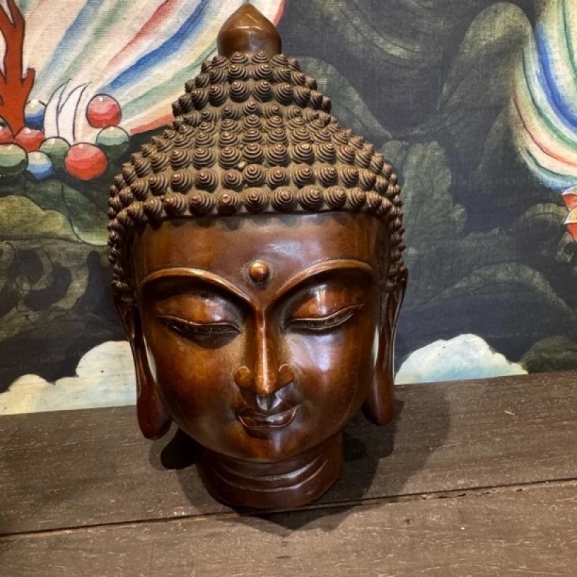 【闪购链接】铜大佛头摆件