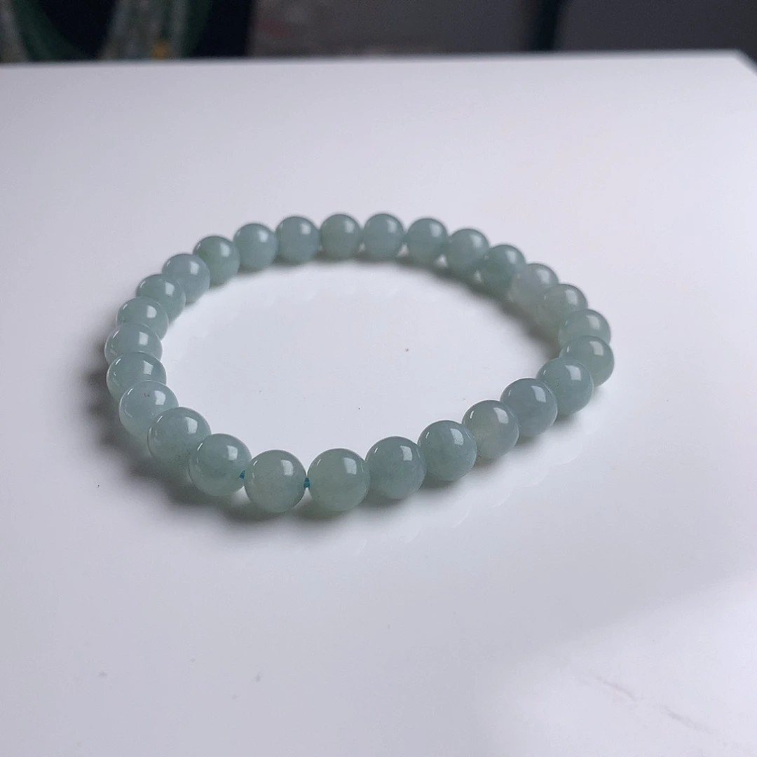 未镶嵌手串翡翠7mm！