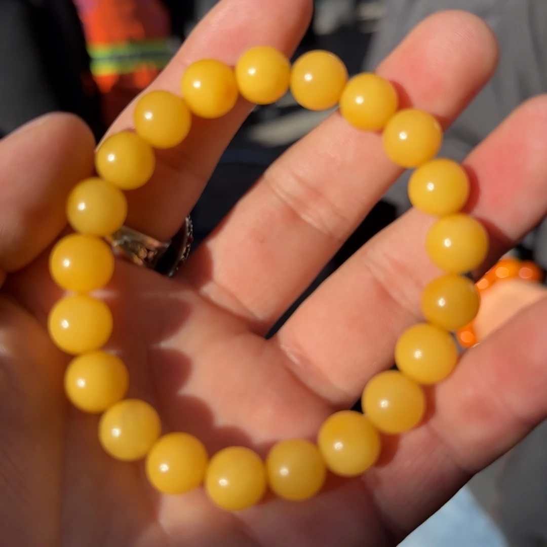 蜜蜡未镶嵌手链蜜蜡