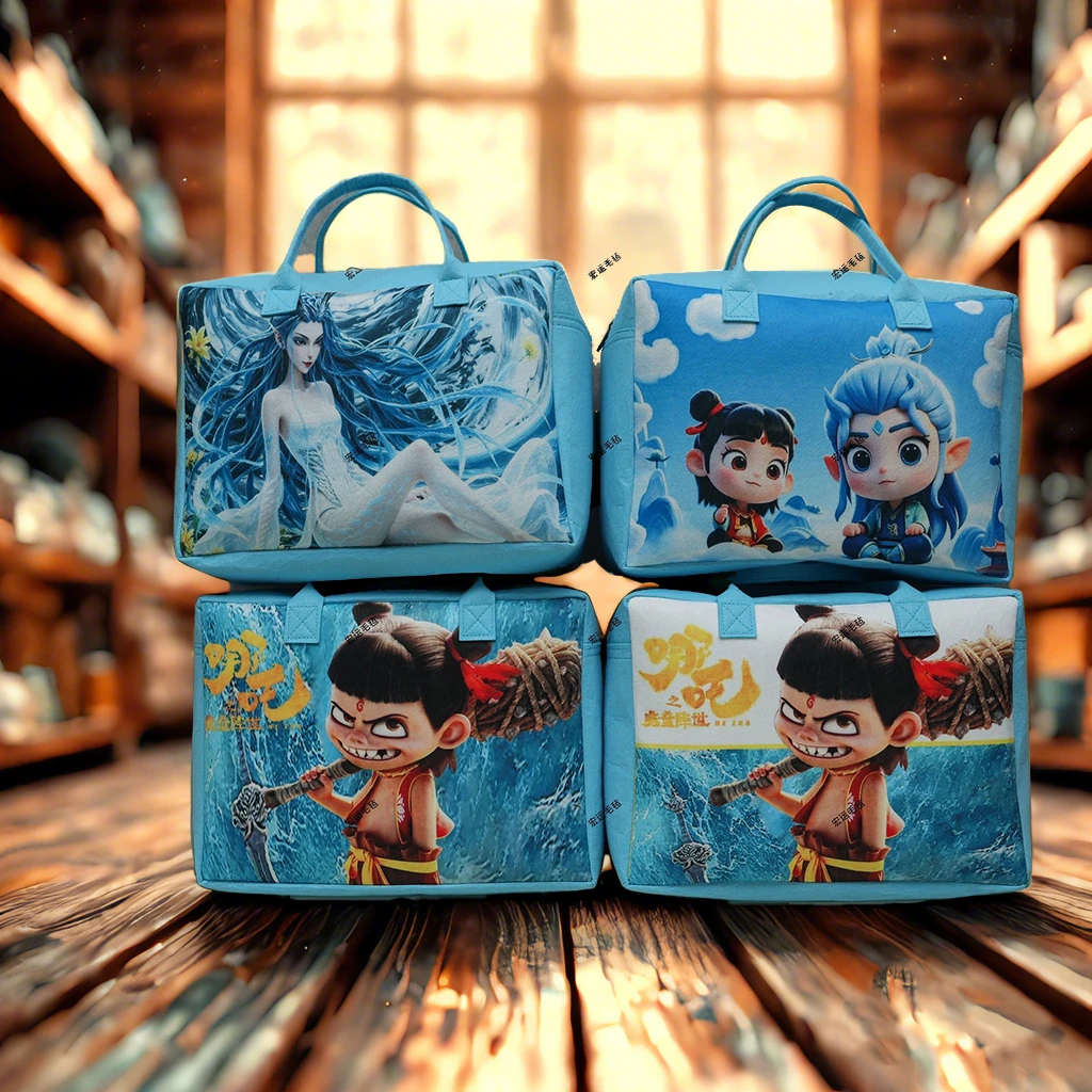 旅行包大容量衣服收纳袋行李手提包待产包旅行收纳包毛毡行李袋