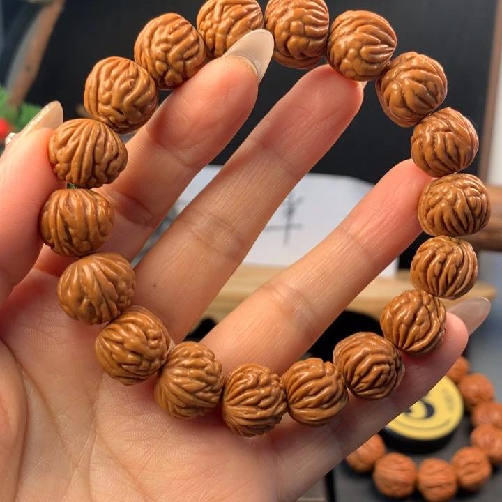 文玩核桃吊坠15金豆