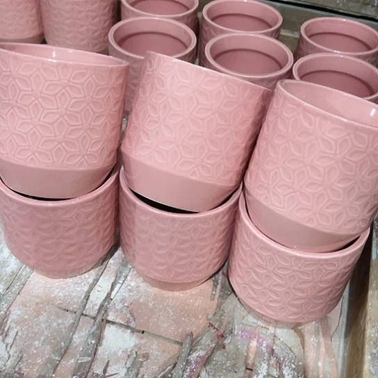 多肉绿植陶瓷花盆9.9包邮，有孔