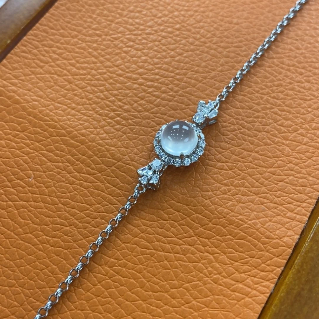 石英质玉吊坠(赠链)银S925镶嵌