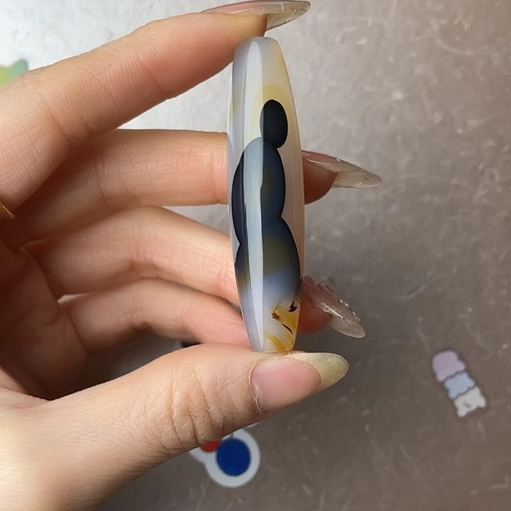 雄***哥玛瑙/玉髓未镶嵌颈饰