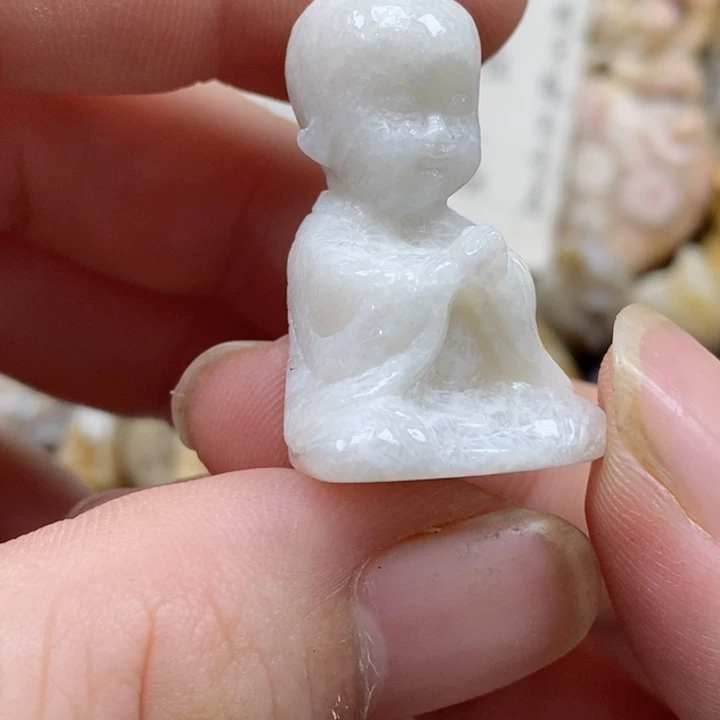 颈饰未镶嵌硅化珊瑚（珊瑚玉）有瑕 小摆件