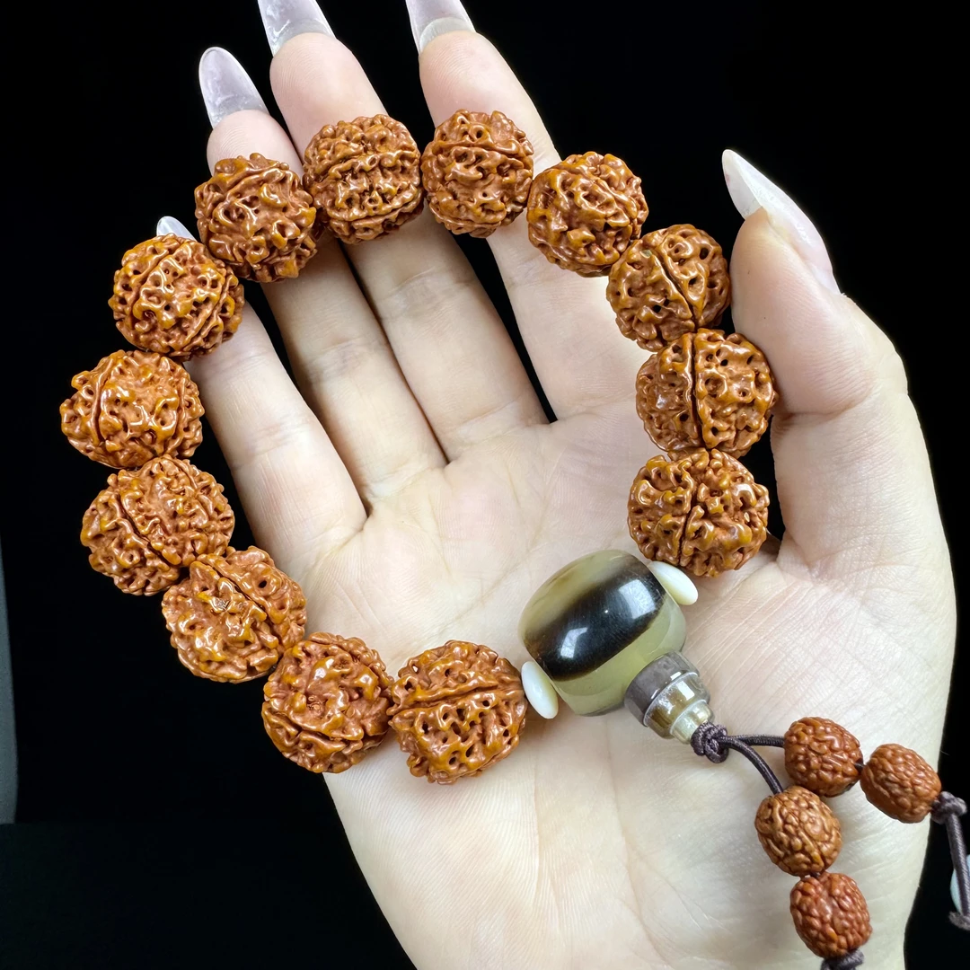 M-aa140【无礼盒】金刚菩提手串单圈