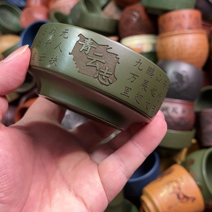 紫砂茶杯全手工紫砂主人杯