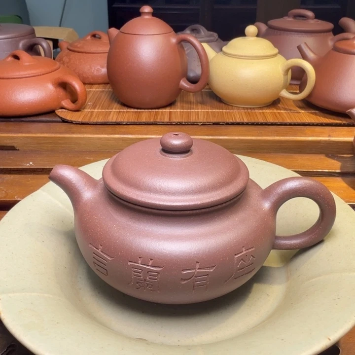 紫砂茶壶孤品兰石仿古