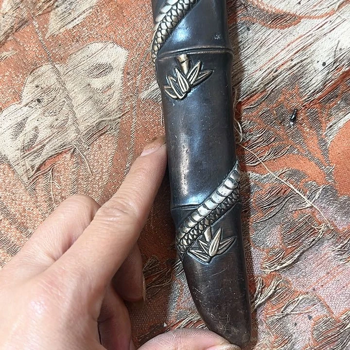 铜谭**声中古工艺品摆件