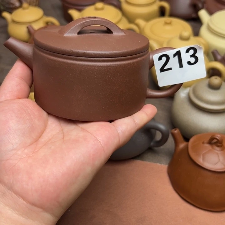 茶壶紫砂底槽清半手工230cc左右瑕疵