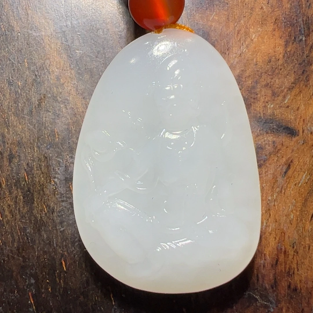 和田玉未镶嵌吊坠(不含链)