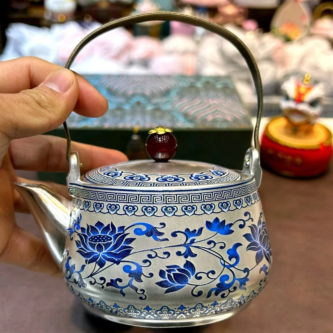 于舒缠枝莲满工提梁壶   2020