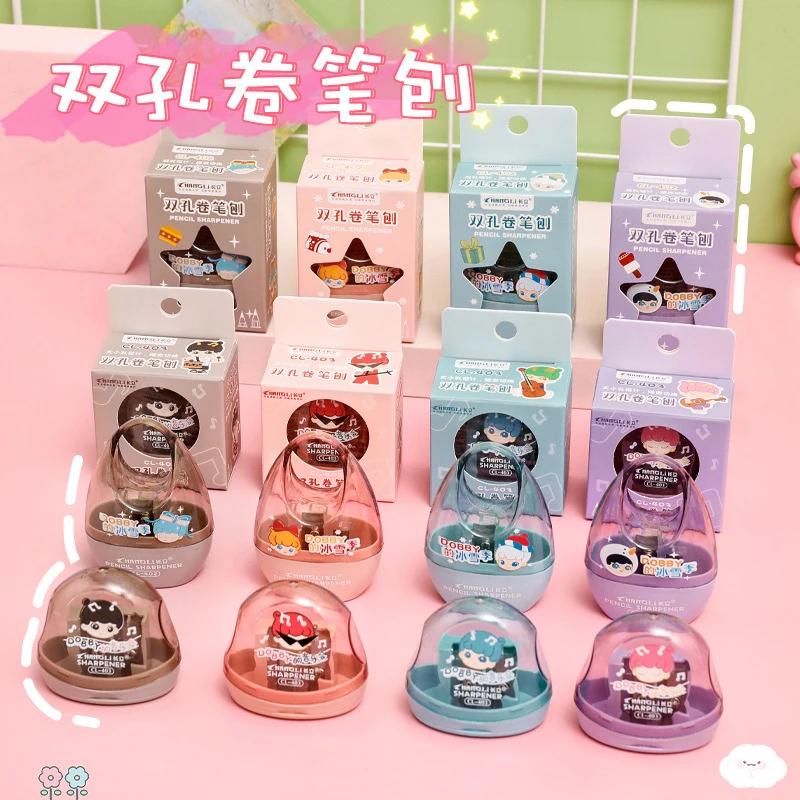 长立CL-402 CL-403双孔卷笔刀幼儿园小学生专用小型便携款削笔刀