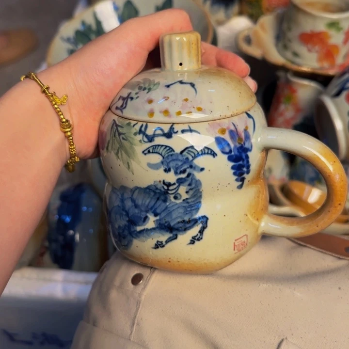 瓷片景德镇陶瓷手工手绘