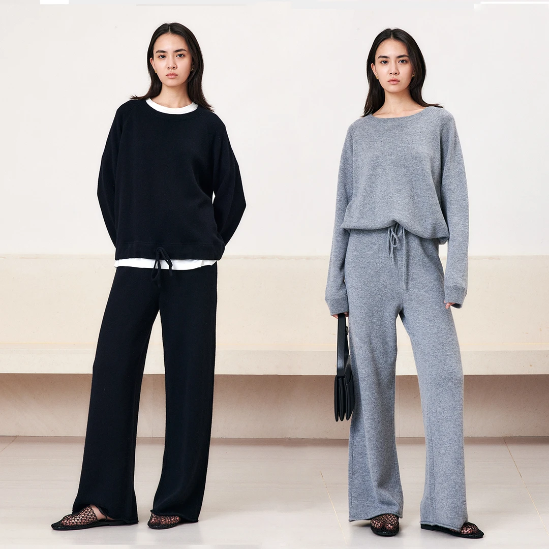 MARIUS｜“城市套 City walk”毛抽绳宽松针织衫长裤