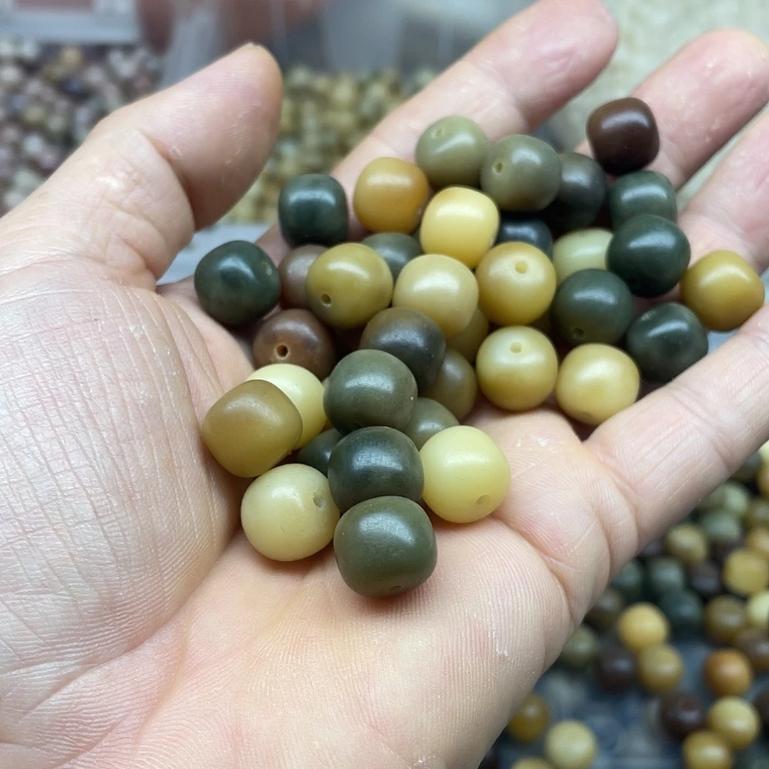白玉菩提吊坠12向日葵桶110颗