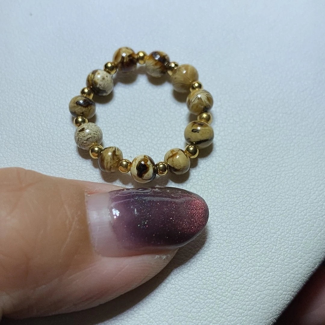 琥珀未镶嵌裸石戒圈