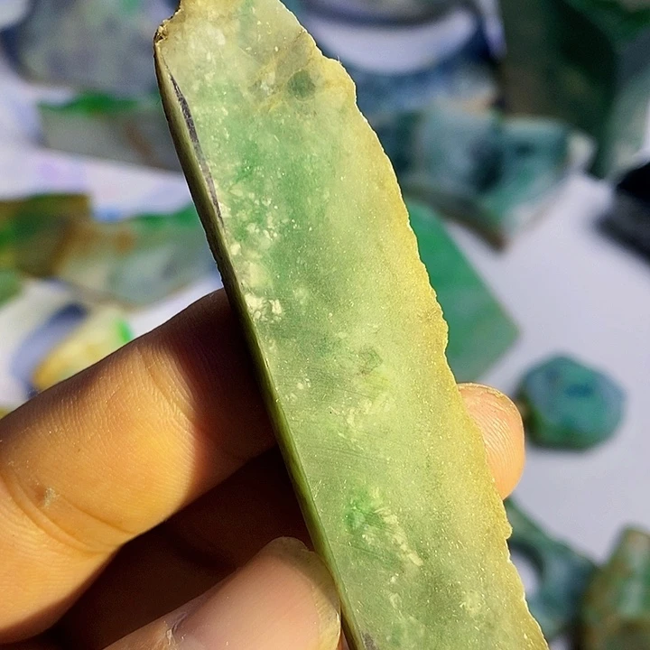 翡翠散珠天然翡翠A货挂件