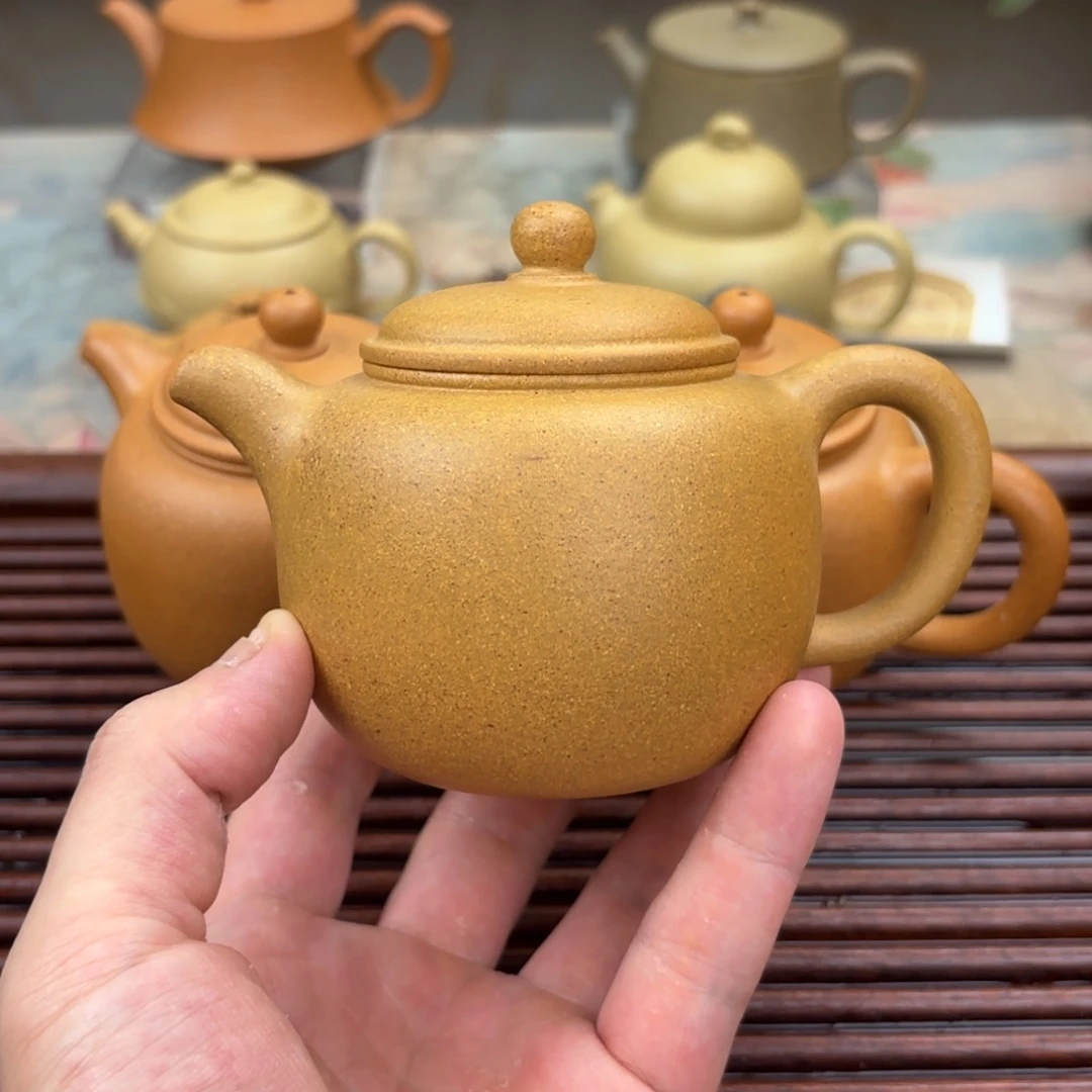 茶壶紫砂匏尊 半手工 210cc