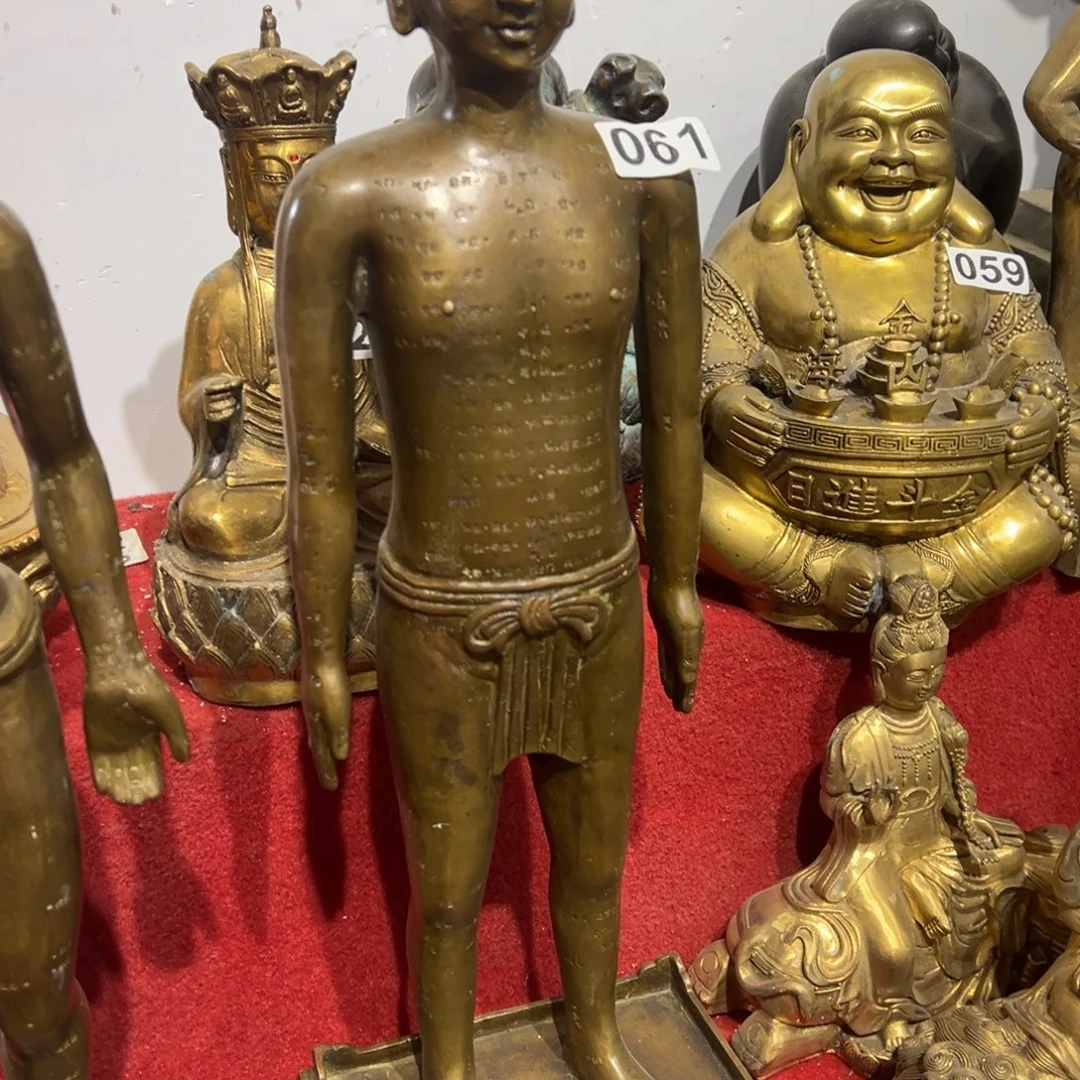 医***顺黄铜摆件，文房摆件