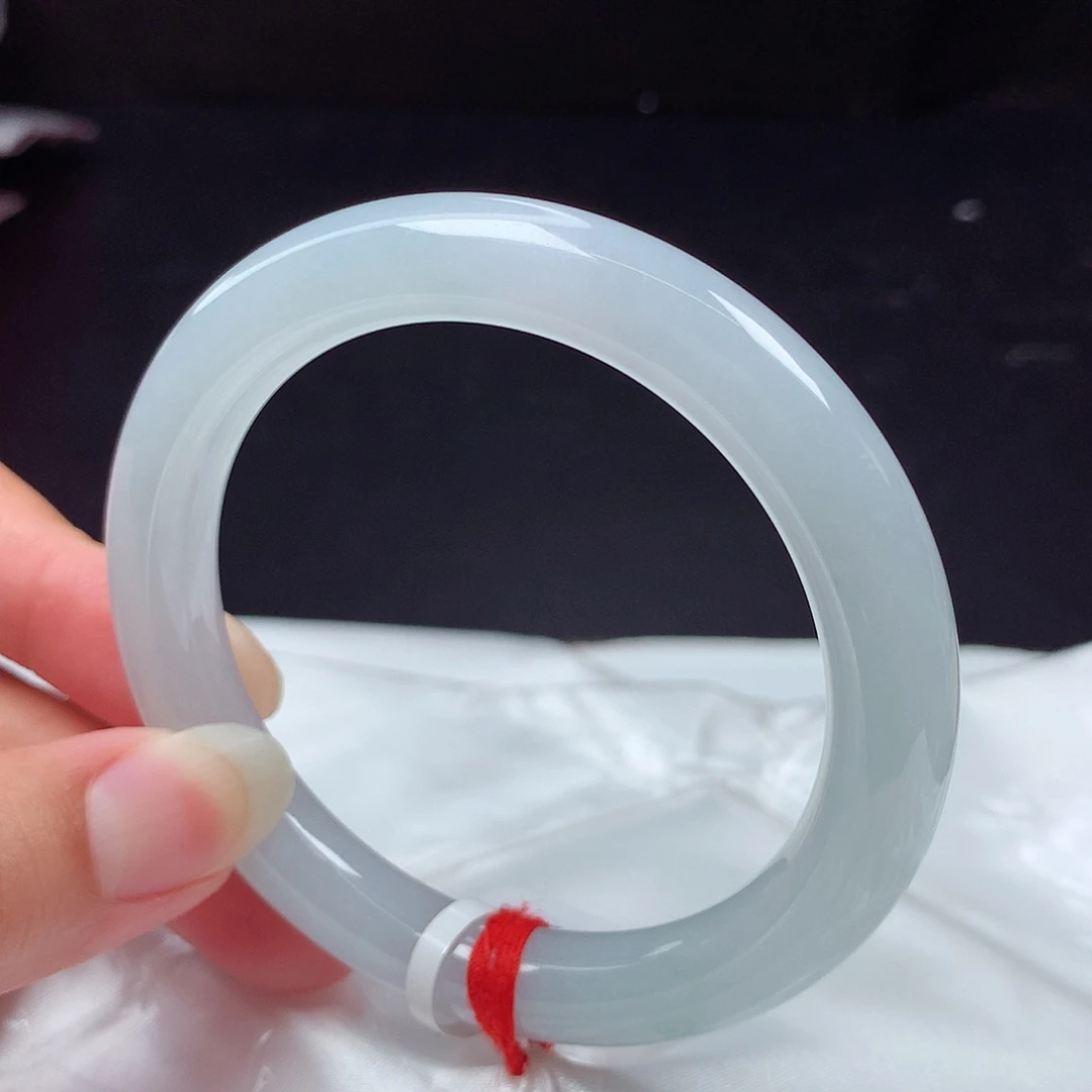 翡翠手镯未镶嵌57圆条48小时鉴赏y10100