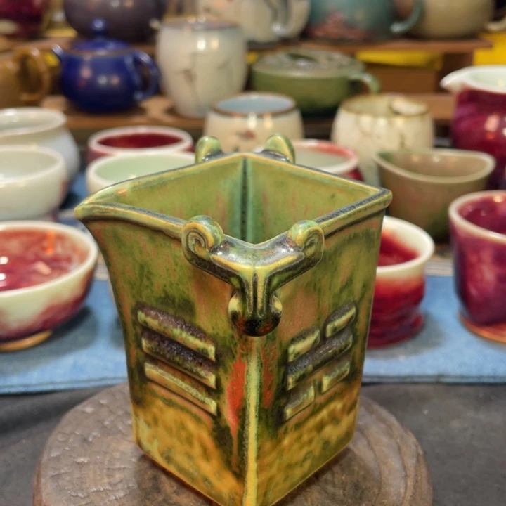 摆件八卦四方公道杯