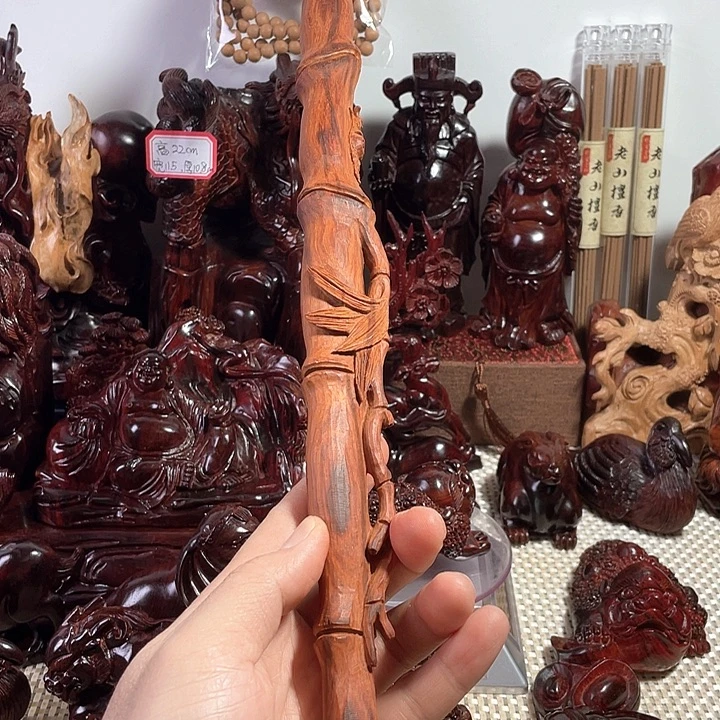 初***8小叶紫檀檀香紫檀竹节棍