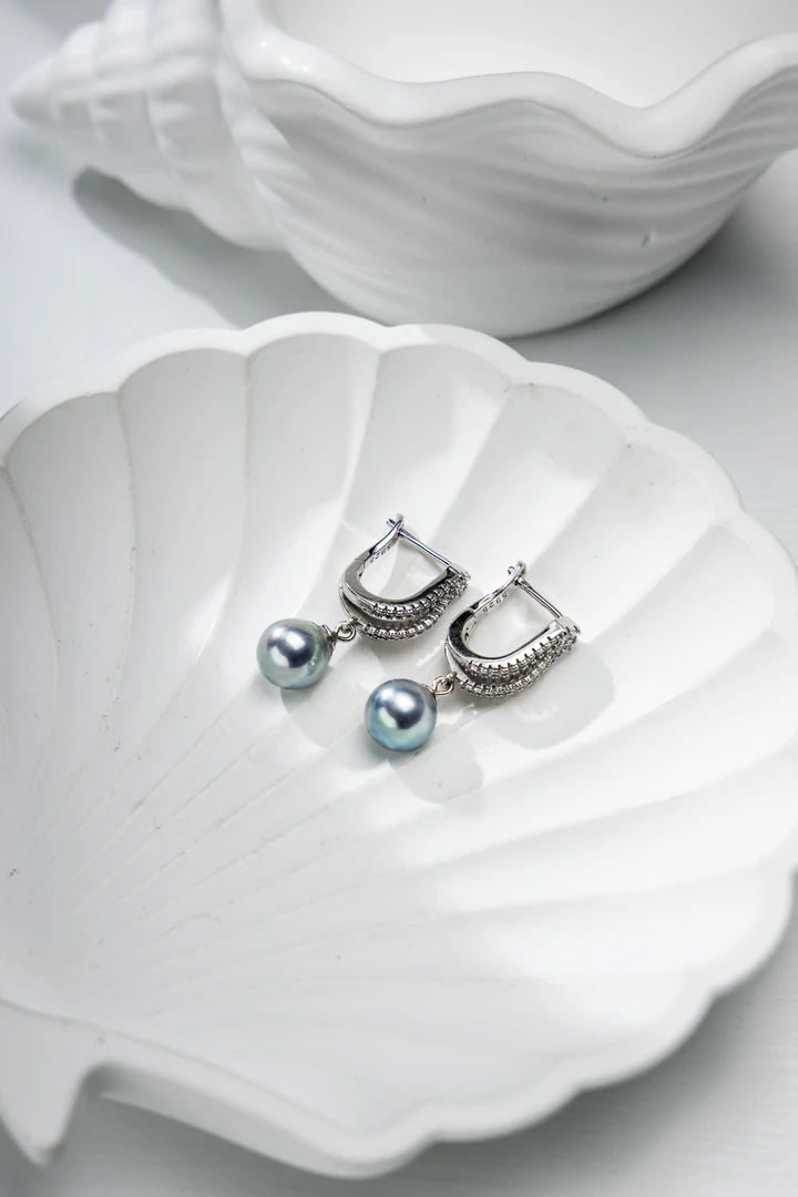 海水珍珠耳钉-XT5067|BZZ4