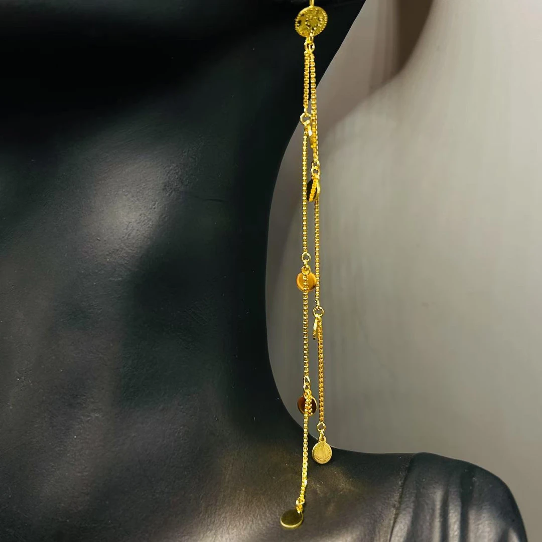 A播 4.69g足金999耳饰e