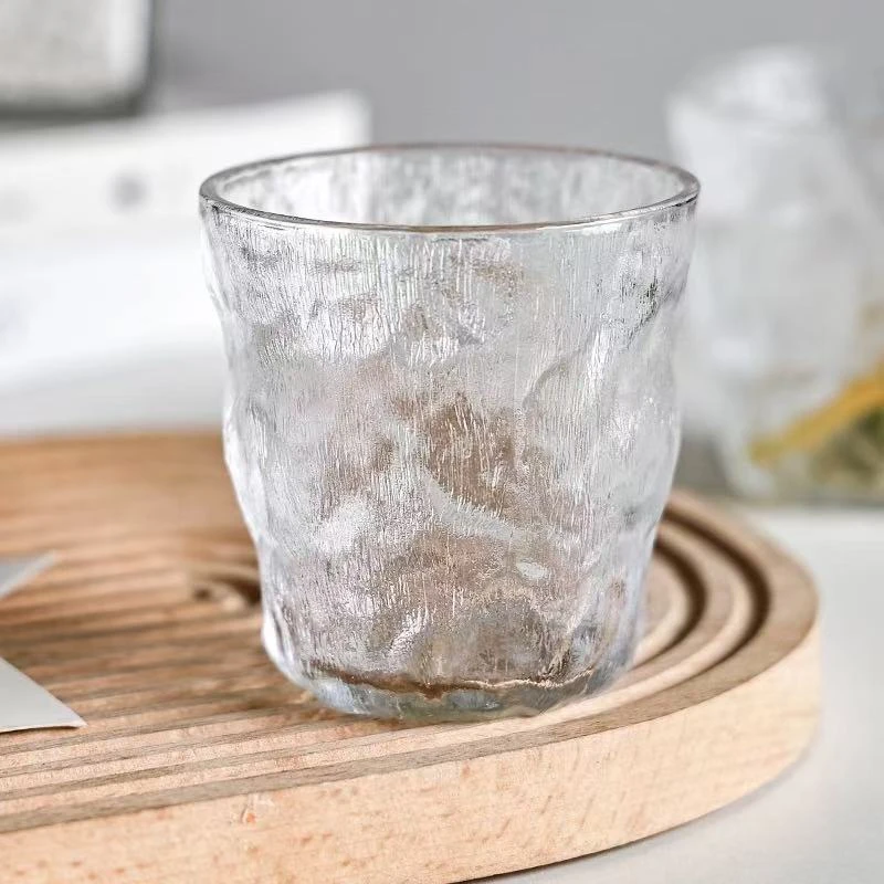 锤纹简约冰川透明玻璃杯03KS01