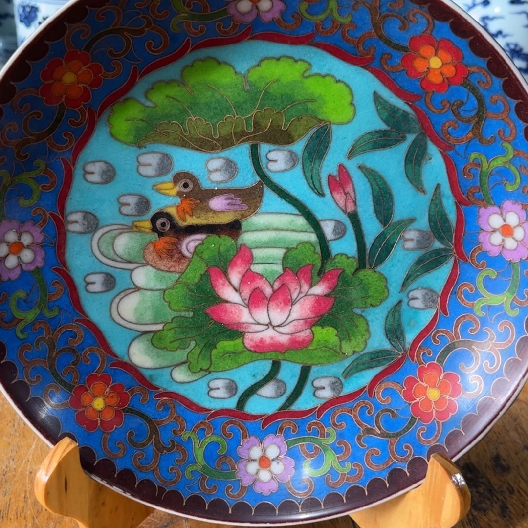 盘精品陶瓷珐琅彩赏盘