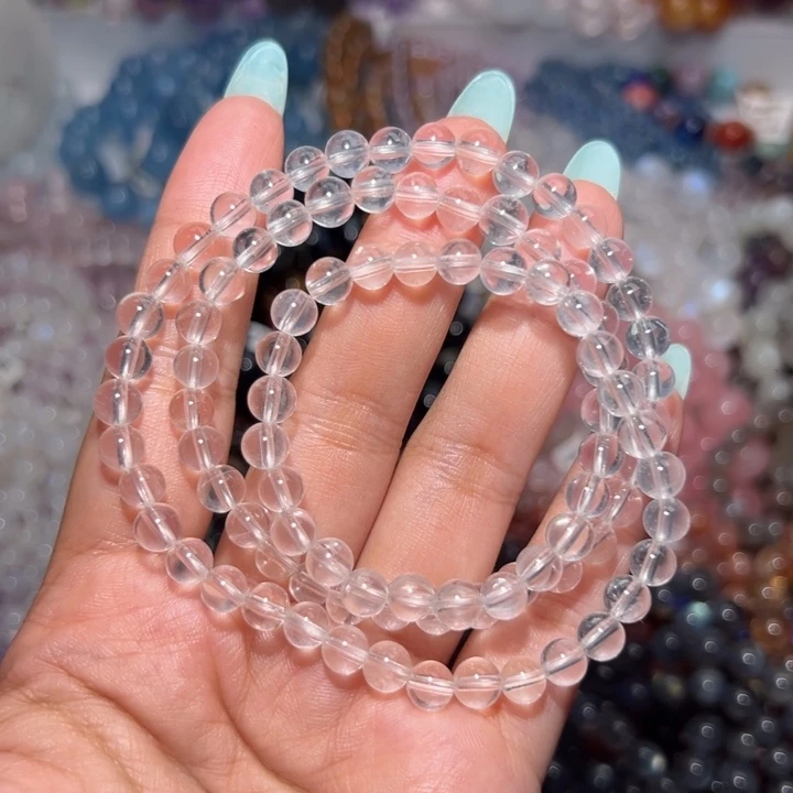 水晶手链未镶嵌白水晶多圈