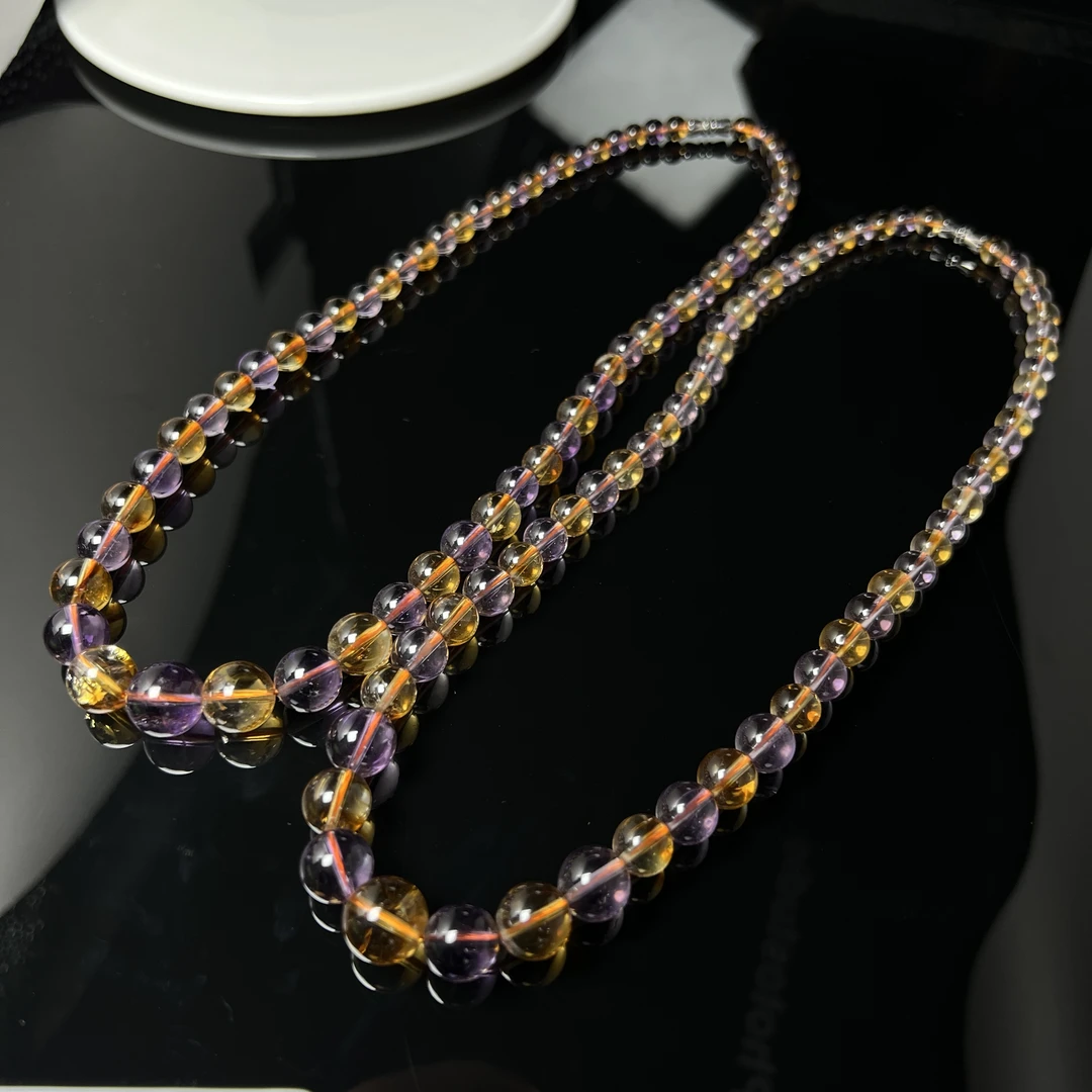 【老郑家】天然水晶多宝项链（塔链）-LHB016