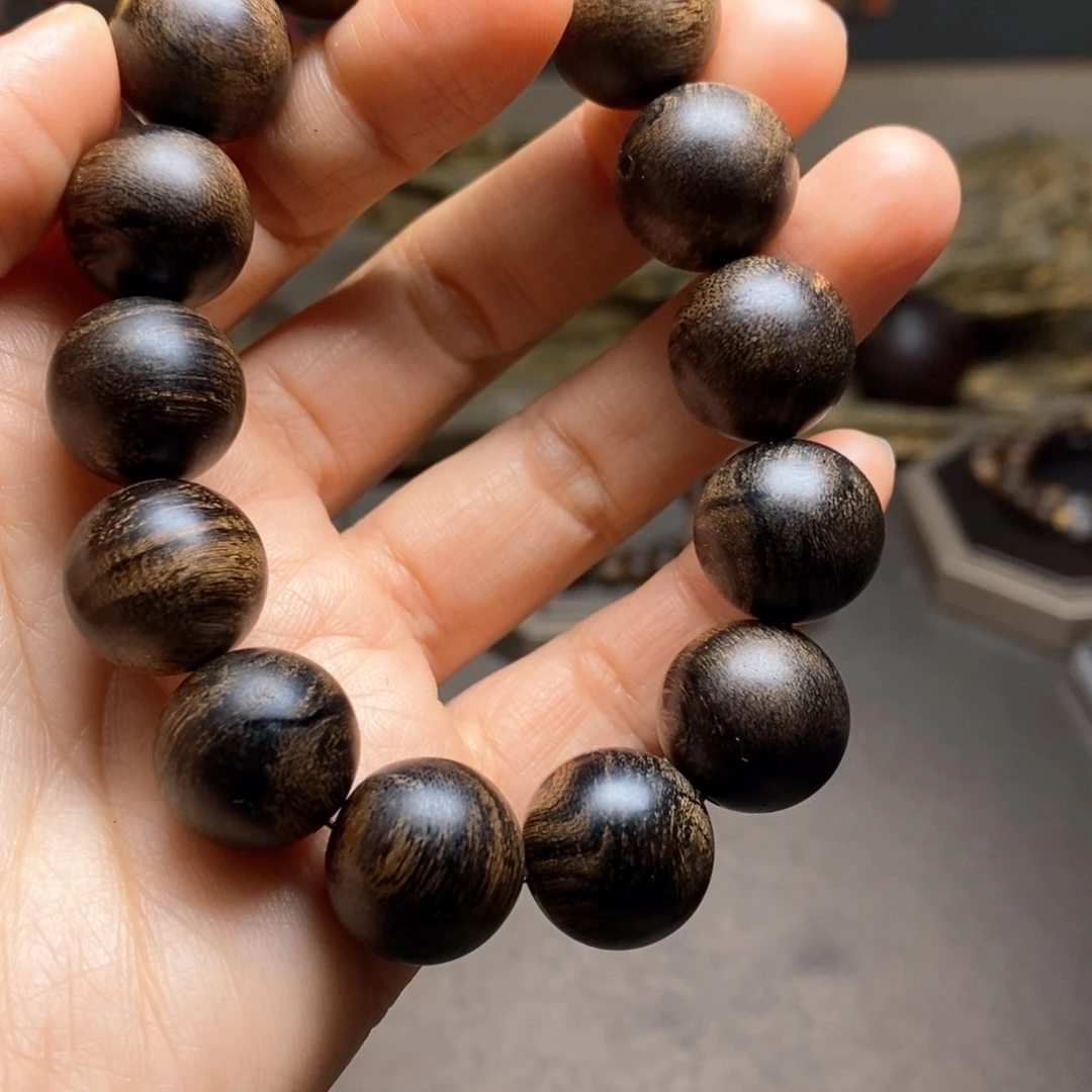 沉香手串越南芽庄白棋楠瘤疤1.6
