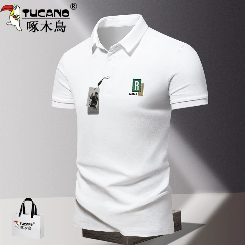 TUCANO/啄木鳥夏季新款男士短袖t恤翻领休闲Polo衫翻领商务上衣男