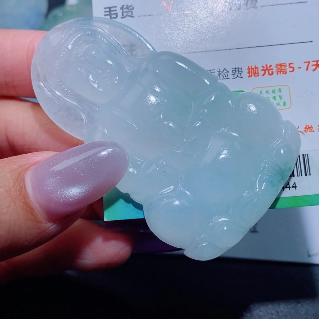 定制翡翠未镶嵌定制翡翠毛货挂件