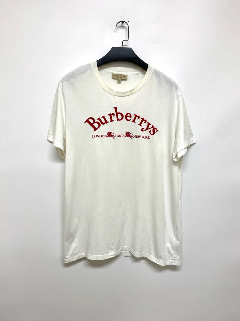 99新 BURBERRY/博柏利 胸前logo短袖/XXL码/Y9527