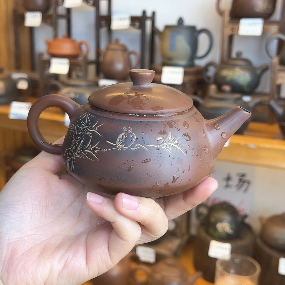 林*坭兴陶竹子壶220毫升