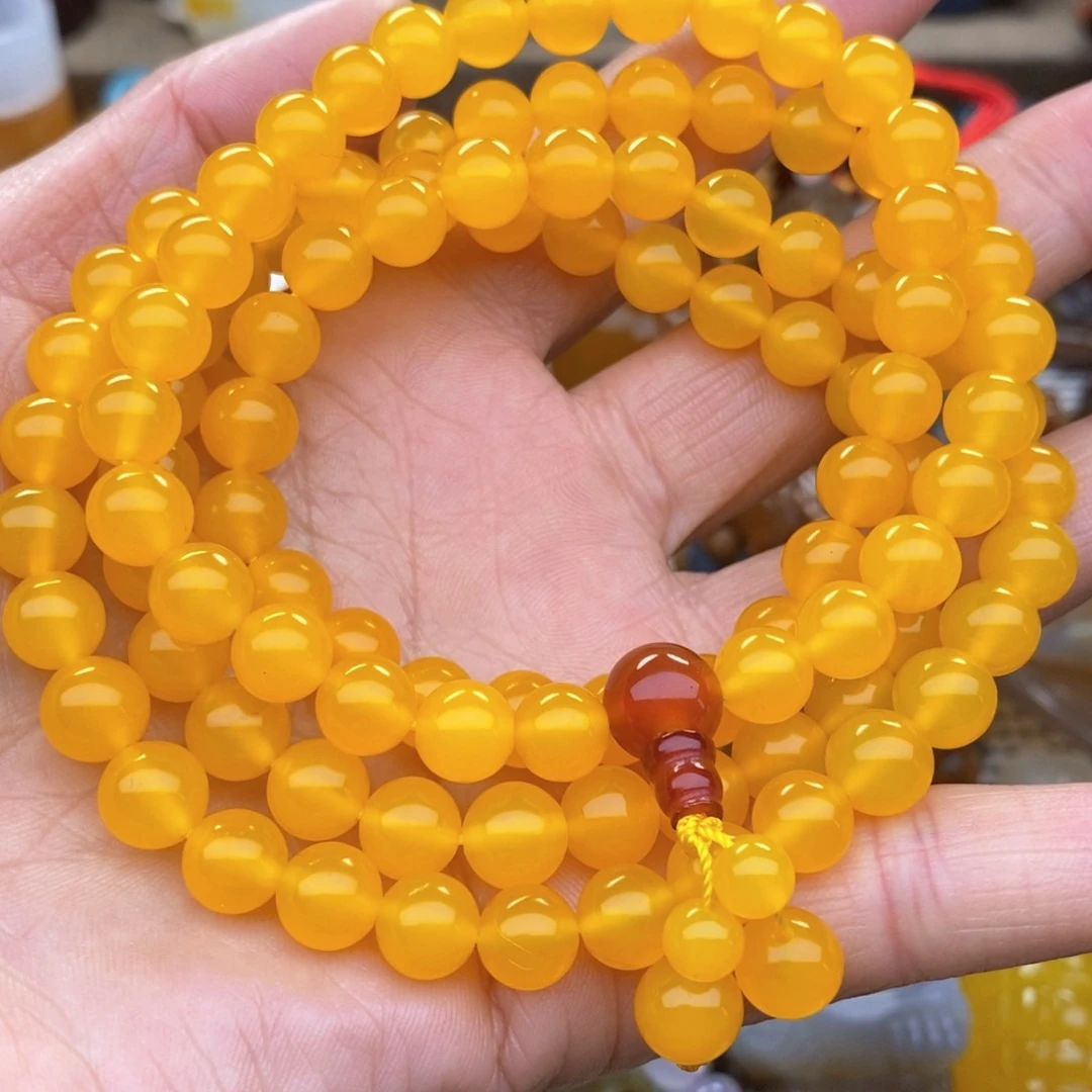 玛瑙/玉髓手串未镶嵌o*