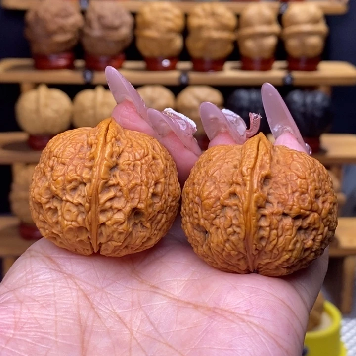 文玩核桃把件陀螺34号39尺