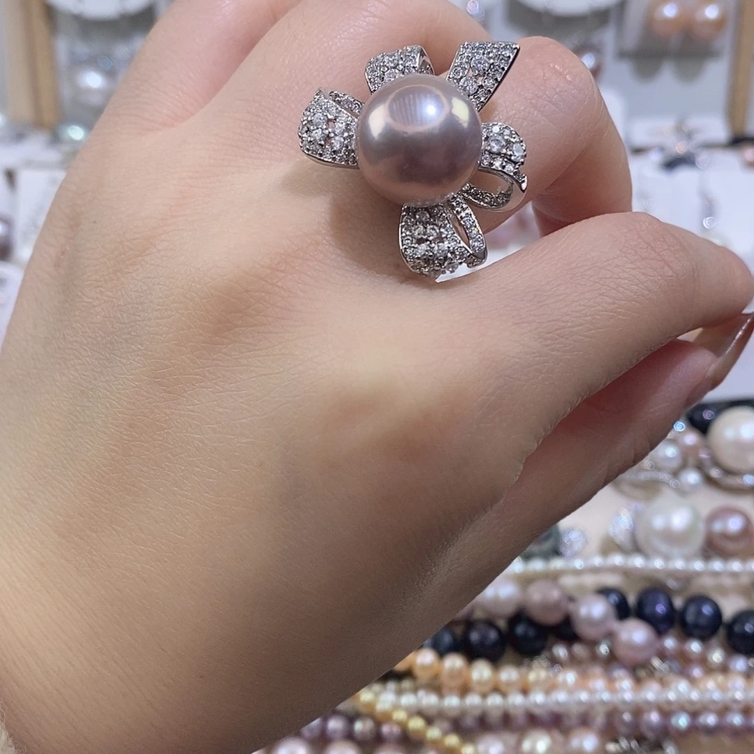 未镶嵌戒指淡水珍珠w13.8