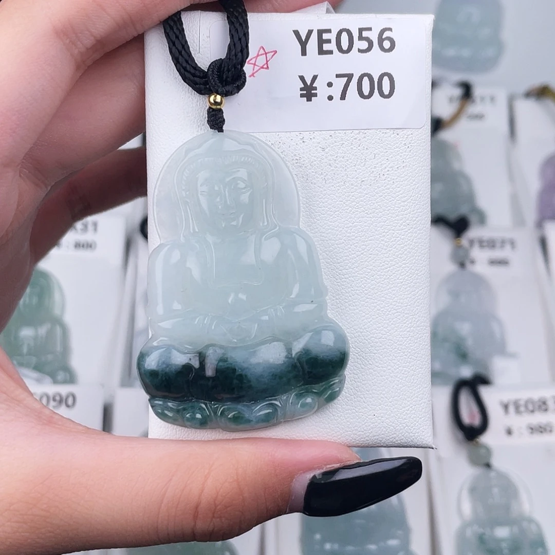 翡翠未镶嵌耳饰YE056