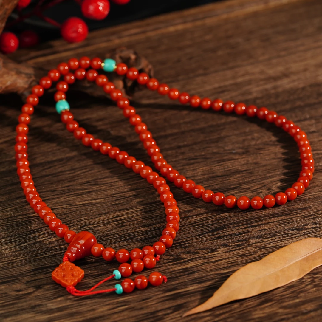 【小北好物】南红多圈手串 QL08X178【多样性发一件】尺寸约6mm