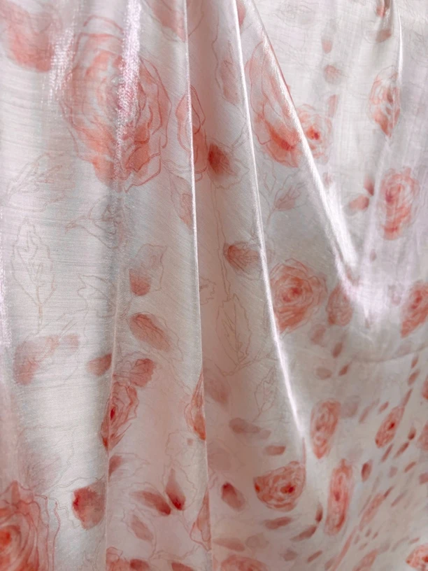 流光玫瑰 天丝棉新时尚连衣裙服装面料